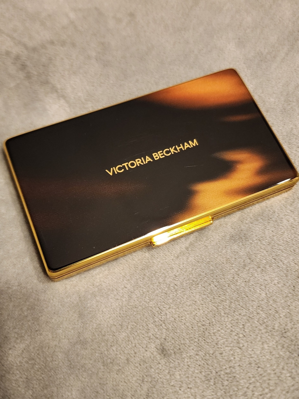 Victoria Beckham Gold & Tortoiseshell Portable Makeup Palette Case